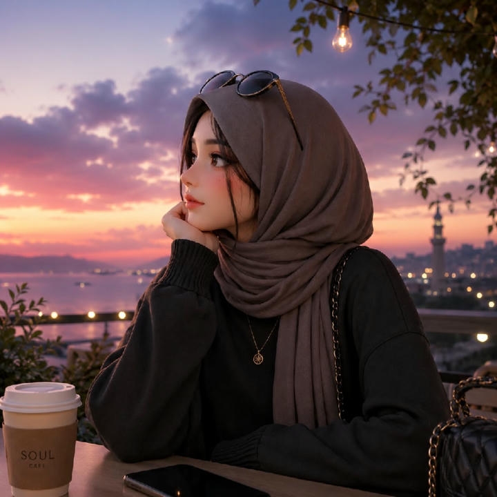 Aesthetic Hijab girl DP