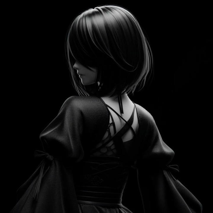 Black profile picture DP