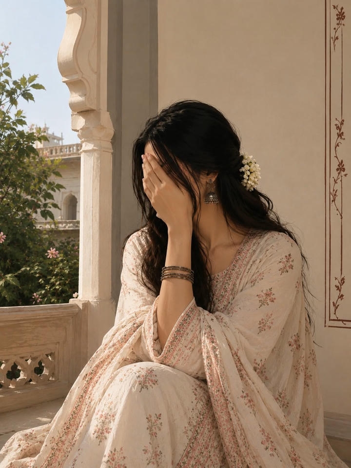 Cool hidden face DP for girls