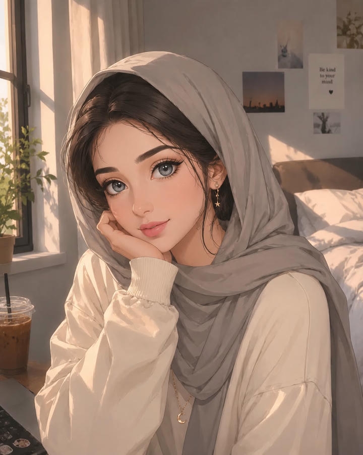 Cute Hijab girl DP