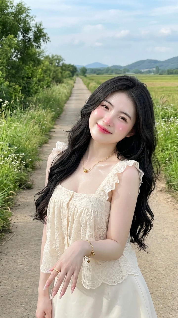 Cute girl pic alone