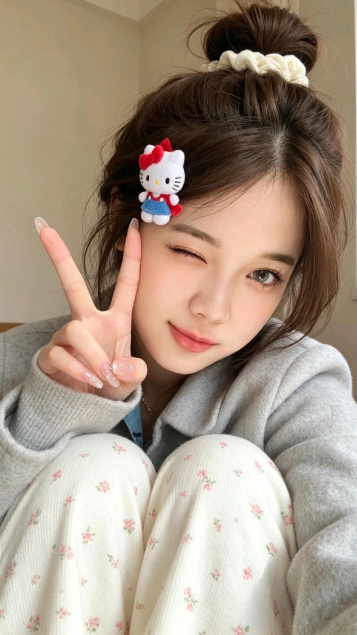 Cute girl pic selfie