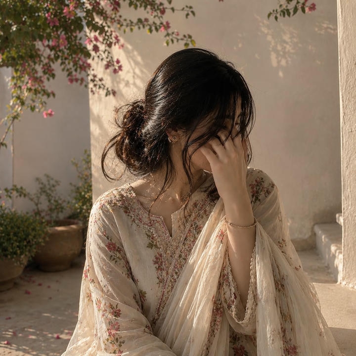 Hidden face girl DP