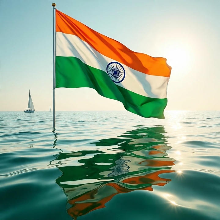 Indian Flag Circle DP
