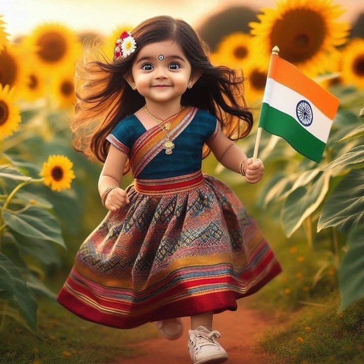 Tiranga DP for Girls